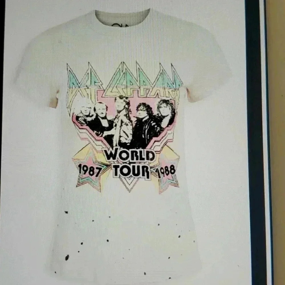 CHASER DEF LEOPARD WORLD TOUR TEE